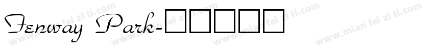 Fenway Park字体转换